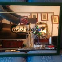 Insegna vintage quadro a specchio CARLSBERG BEER