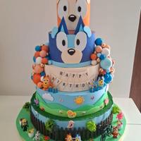 Torta scenografica Bluey