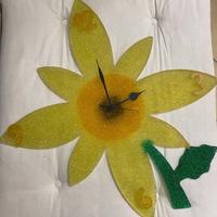 Orologio da parete fiore giallo sunflower