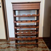 Porta bottiglie in legno