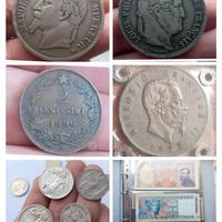 Collezione Monete Argento Banconote ed altro 
