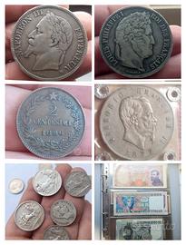 Collezione Monete Argento Banconote ed altro 