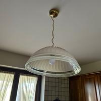LAMPADARIO LEUCOS VINTAGE IN VETRO DI MURANO