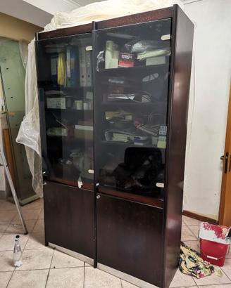 Armadio con 2 ante in vetro