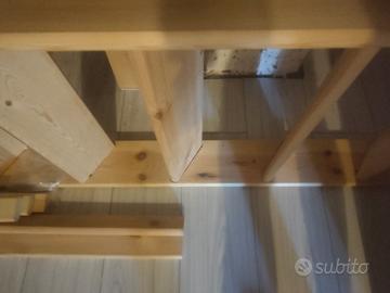 scala 12 gradini in abete