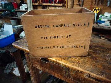 Cassetta in legno Davide Campari