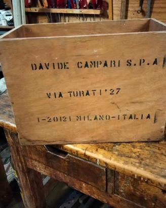 Cassetta in legno Davide Campari
