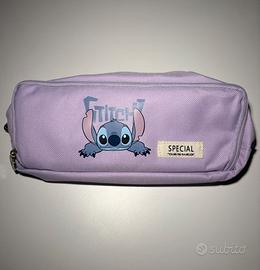 Astuccio viola Stitch - multifunzionale con  zip