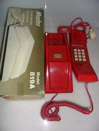 Telefono master da tavolo e parete colore rosso