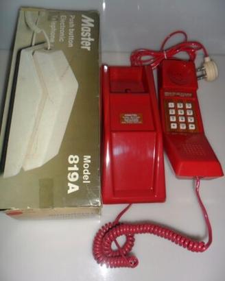 Telefono master da tavolo e parete colore rosso