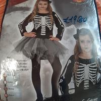 Vestito halloween scheletro