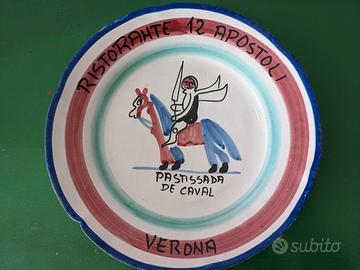 Piatto buon ricordo Ristorante 12 Apostoli - 1983