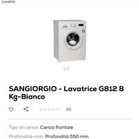 Lavatrice 8 kg comprata il 13/6/2025