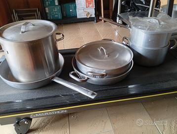 Set 6 padelle, casseruole in blocco