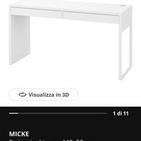 Scrivania micke ikea
