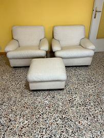 Poltrone con puff poggiapiedi