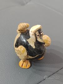 Piccola statuina Dodo in pietra dipinta a mano