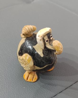 Piccola statuina Dodo in pietra dipinta a mano
