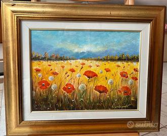 Quadro Papaveri di A. Garbagnati