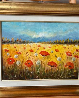 Quadro Papaveri di A. Garbagnati