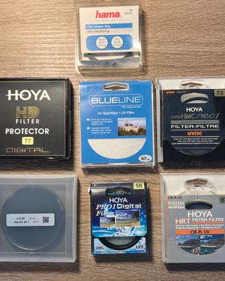 Lotto Filtri Foto HOYA, LCW, SOLIGOR - vari mm