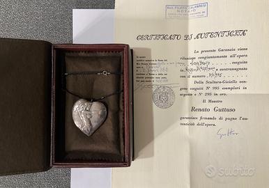 Renato Guttuso “Cuore” 1976 con certificato
