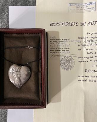 Renato Guttuso “Cuore” 1976 con certificato