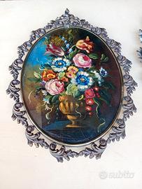 quadro ovale decorato