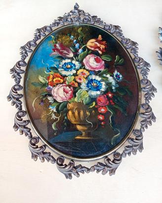 quadro ovale decorato