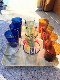 12 Vecchissimi bicchieri da osteria primi 900