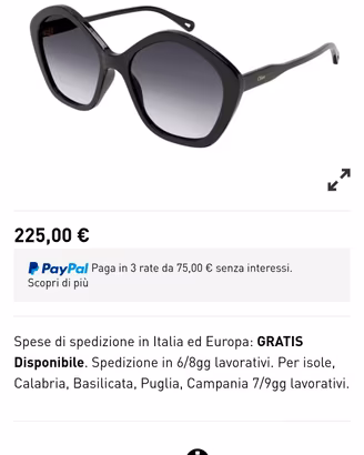 occhiale da sole donna