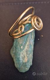 Ciondolo Pietra Grezza Acquamarina