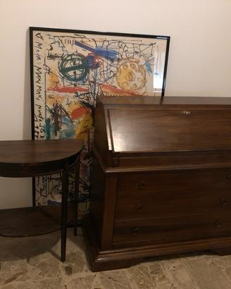 Scrittoio cassettiera in arte povera.