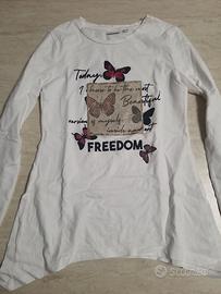 Maglia in cotone manica lunga blukids 10-11 anni