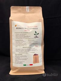 Sacco 1 kg – Humus di Lombrico Formato Prova