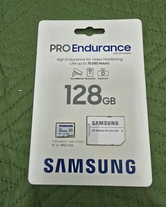 samsung pro endurance 128gb gb  microsd xc  nuova