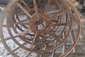 Ruote a gabbia in ferro per trattore