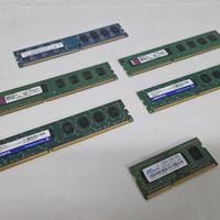 Lotto di 6x RAM DDR2 / DDR3 - Vintage