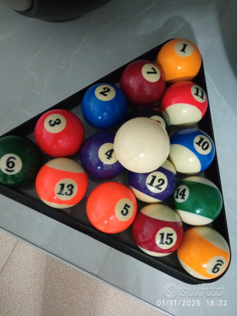 Pallina Da Biliardo Aramith Pro Cup 6 Punti - Diametro 57,2 Mm Per Biliardo Americano, Ufficiale