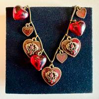 Collana con cuori rossi San Valentino