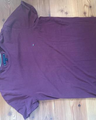 T-shirt Tommy Hilfiger bordeaux scuro / viola
