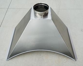 Cappa acciaio inox per barbecue cm 70x50
