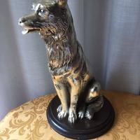 Bella Statua,in fusione, ottone bronzato, vintage