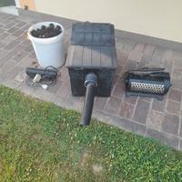 filtro laghetto completo di pompa e lampada 
