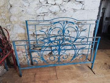 letto matrimoniale in ferro battuto a mano