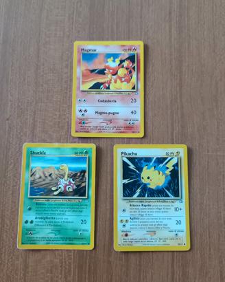 Lotto Carte Pokémon Vintage - Pikachu + Magmar & S