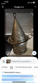 Tajine marocchino in metallo argentato