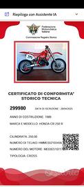 HONDA CR 250 CRE HM