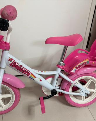 Bicicletta Unicorn bambina 3-5 anni
