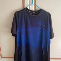 T-shirt Artengo Tennis Uomo Nero Blu